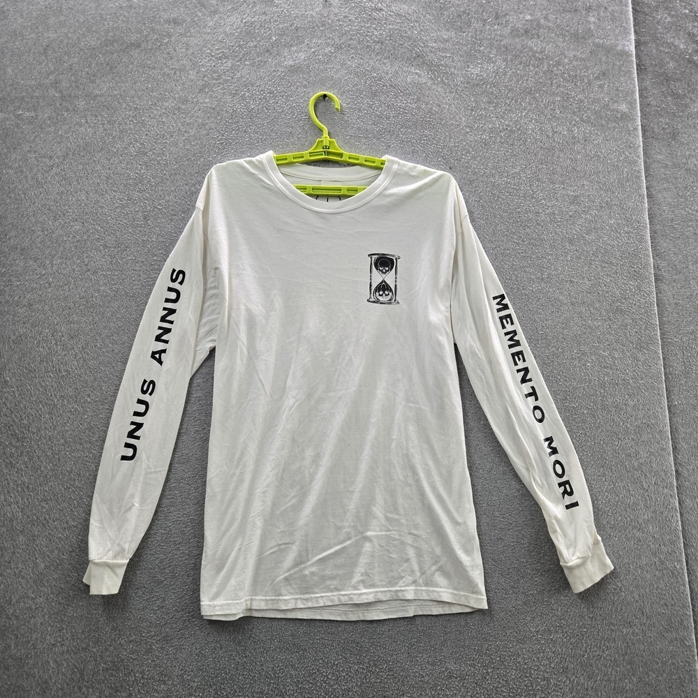 Unus Annus Men Shirt‎ L White Founders Memento Mori Long Sleeve Markiplier